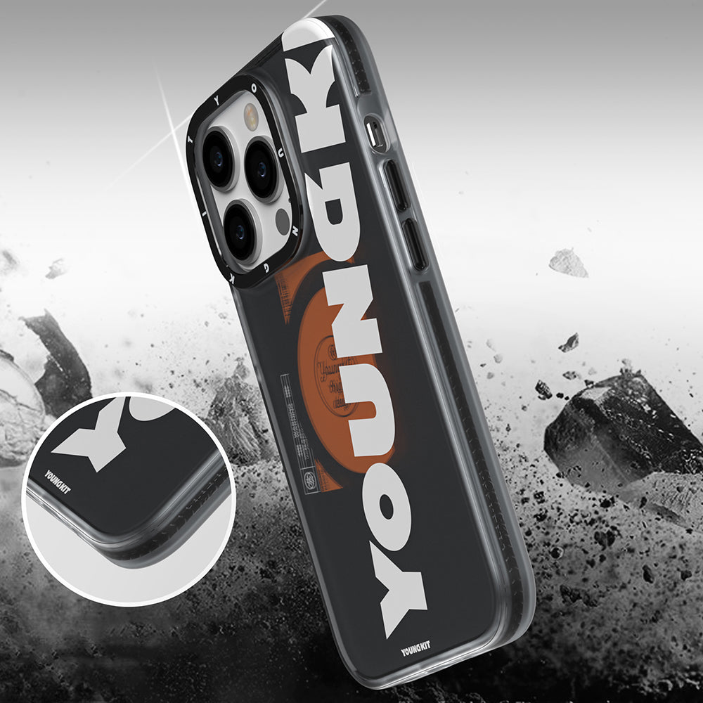 Youngkit Binfen Serisi iPhone 13 Pro Max Kılıf M-safe Şarj Özellikli Yazı Temalı Telefon Kılıfı - 5
