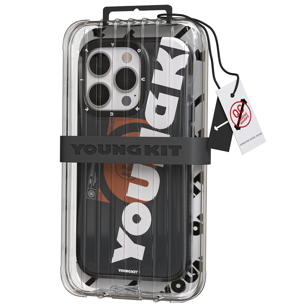 Youngkit Binfen Serisi iPhone 13 Pro Max Kılıf M-safe Şarj Özellikli Yazı Temalı Telefon Kılıfı - 6