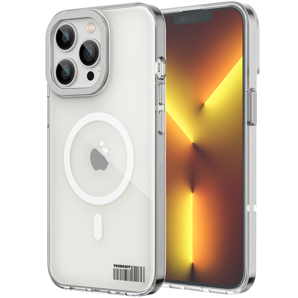 Youngkit Coloured Glaze Serisi iPhone 13 Pro Max Magsafe Şarj Özellikli Telefon Kılıfı - 4