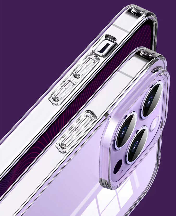 Wiwu ZCC-108 Concise Serisi iPhone 13 Pro Max Şeffaf Airbag Tasarımlı Telefon Kılıfı - 6