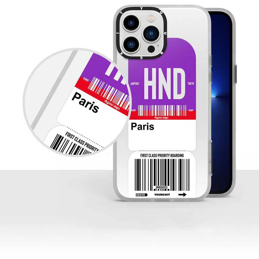 YoungKit Any Time Trip Serisi iPhone 13 Pro Max Telefon Kılıfı - 6