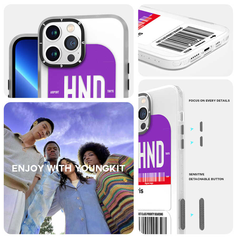 YoungKit Any Time Trip Serisi iPhone 13 Pro Max Telefon Kılıfı - 9