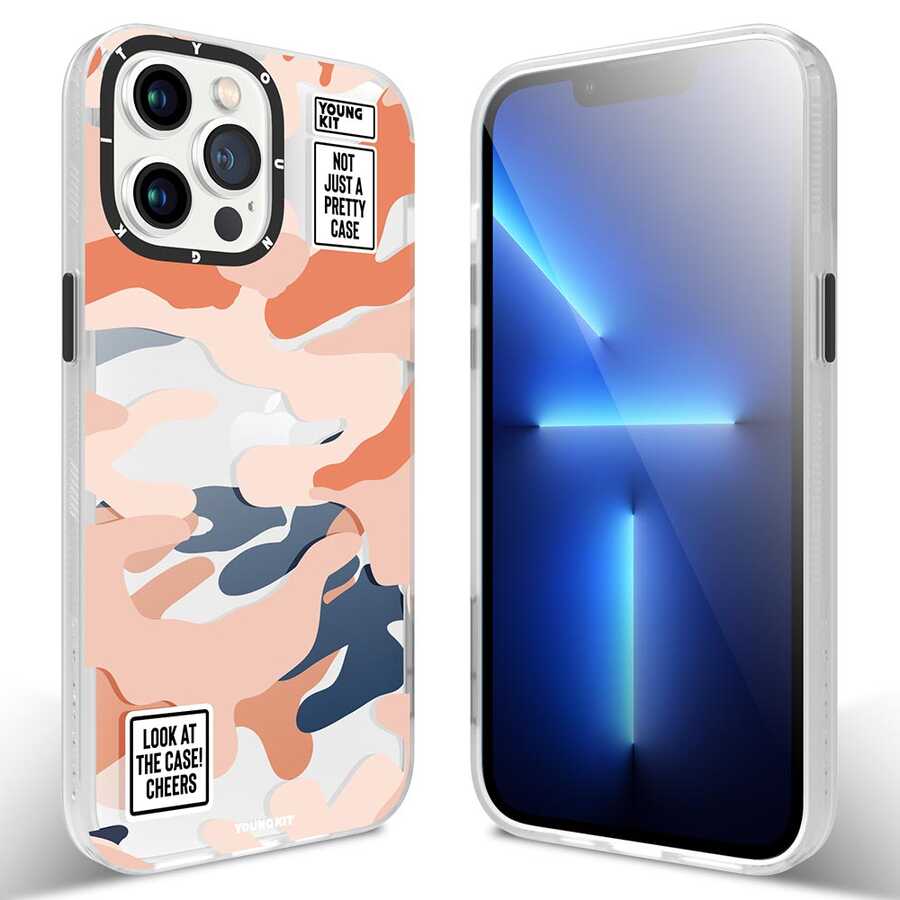 YoungKit Kamuflaj Serisi iPhone 13 Pro Max Telefon Kılıfı - 12