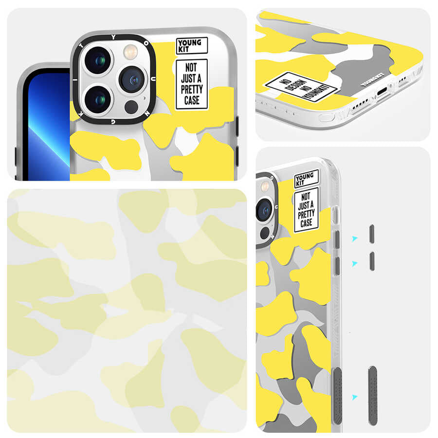 YoungKit Kamuflaj Serisi iPhone 13 Pro Max Telefon Kılıfı - 6