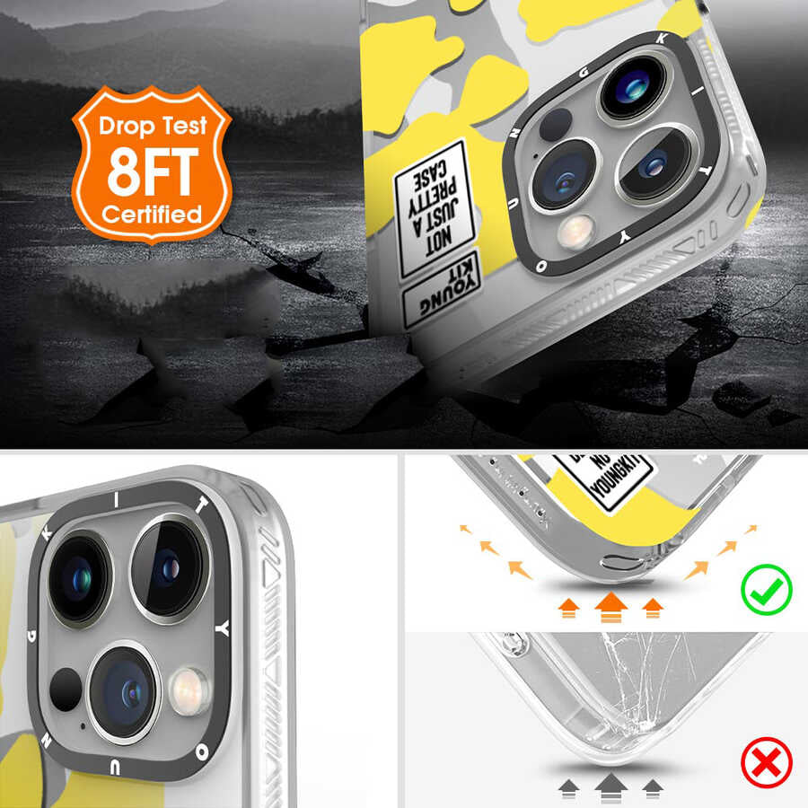 YoungKit Kamuflaj Serisi iPhone 13 Pro Max Telefon Kılıfı - 3