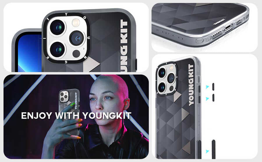 YoungKit Klasik Serisi iPhone 13 Pro Max Telefon Kılıfı - 7