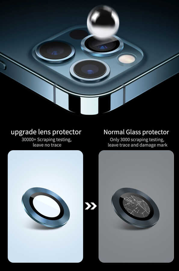 Wiwu iPhone 13 Pro Max Lens Koruyucu - 3