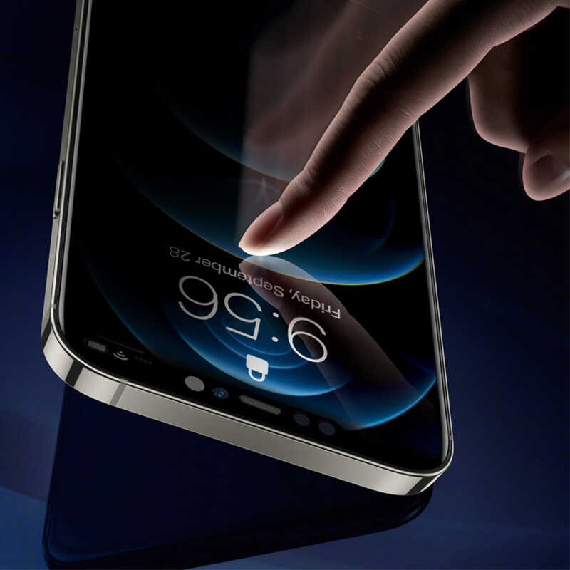 Wiwu Easy İnstall iPhone 13 Pro iPrivacy Temperli Ekran Koruyucu - 3