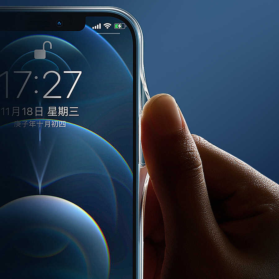 iPhone 13 Pro Wiwu M-safe Şarj Özellikli Lens Korumalı Şeffaf Silikon Kılıf - 9