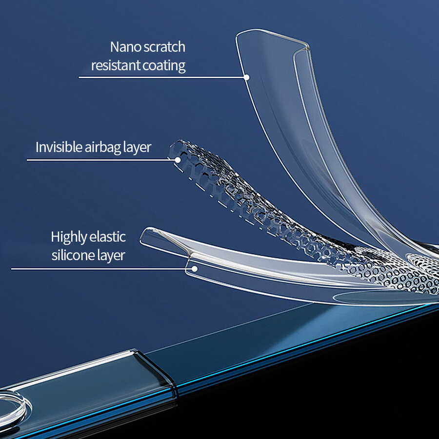 iPhone 13 Pro Wiwu M-safe Şarj Özellikli Lens Korumalı Şeffaf Silikon Kılıf - 10