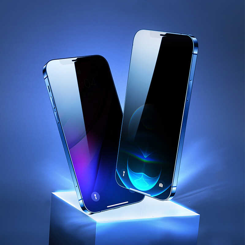 Wiwu Easy İnstall iPhone 13 iPrivacy Temperli Ekran Koruyucu - 7