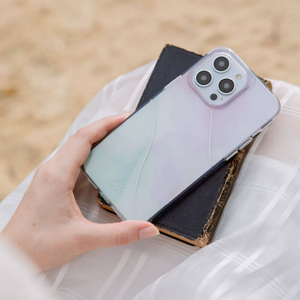 Coehl Palette iPhone 14 Dalgalı Çizgi Desenli Kılıf