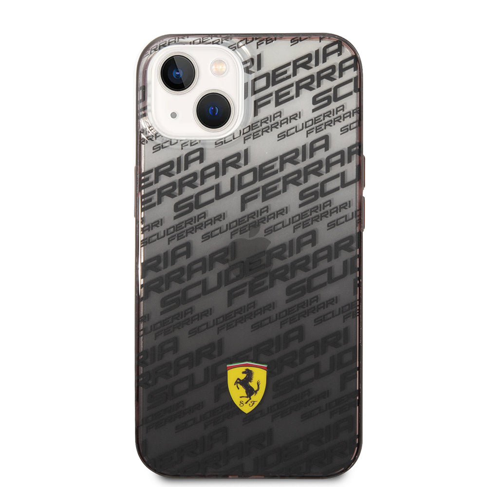 Ferrari iPhone 14 Orjinal Lisanlı Transparan SF Baskılı Dizayn Telefon Kılıfı