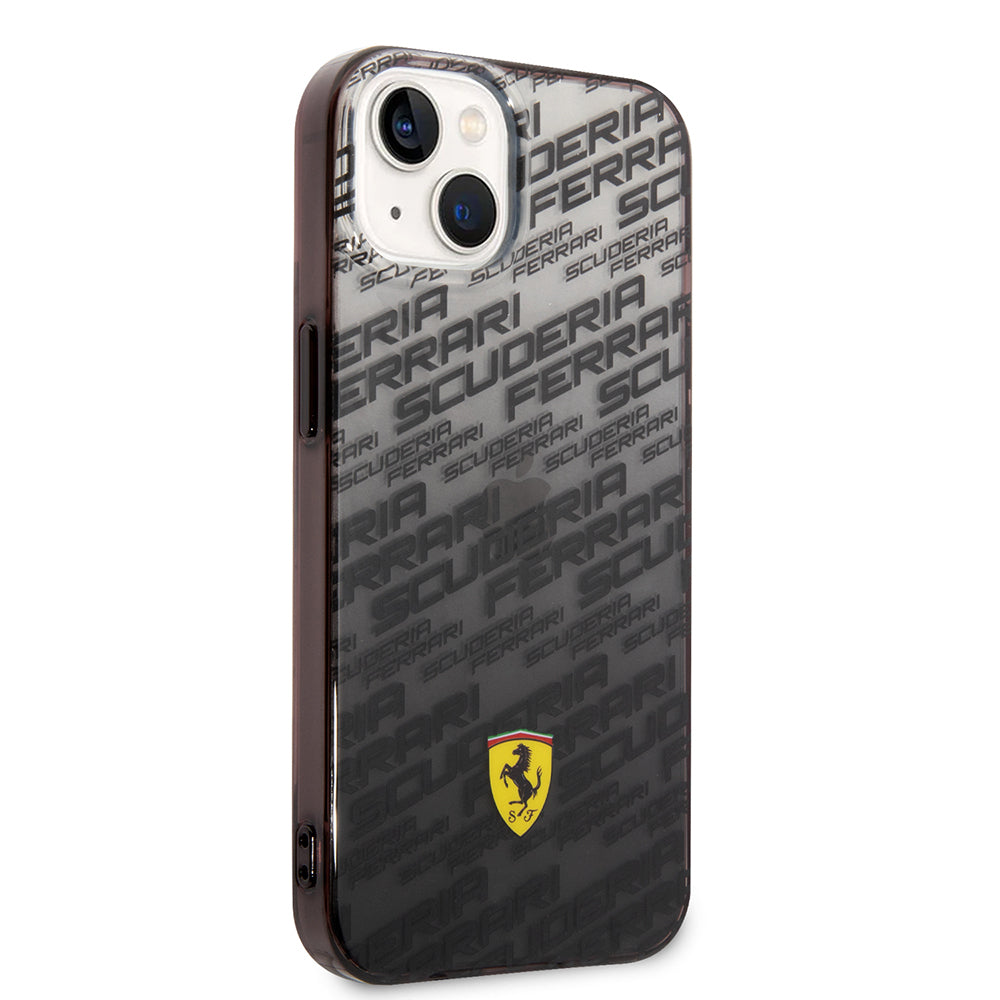 Ferrari iPhone 14 Orjinal Lisanlı Transparan SF Baskılı Dizayn Telefon Kılıfı
