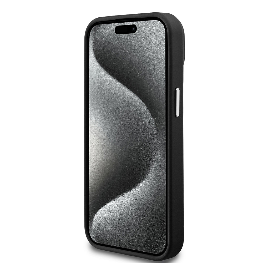 Guess iPhone 14 Orjinal Lisanslı Magsafe Grained Triangle Kılıf