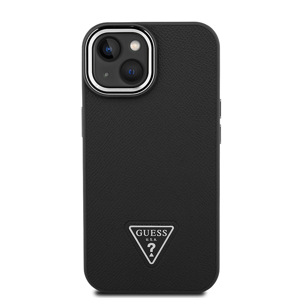 Guess iPhone 14 Orjinal Lisanslı Magsafe Grained Triangle Kılıf