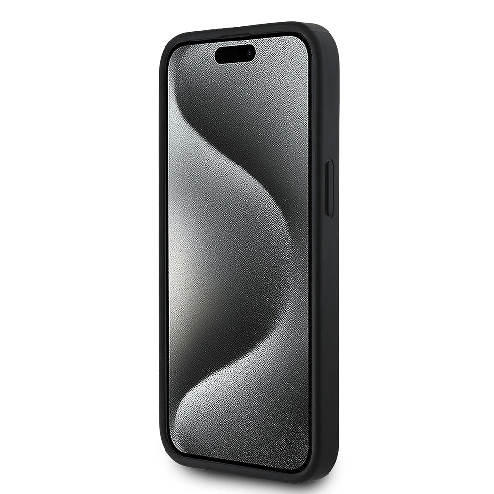 Guess iPhone 14 Orjinal Lisanslı M-safe Şarj Özellikli Gül Baskılı 4G Desenli Yazı Logolu Kılıf