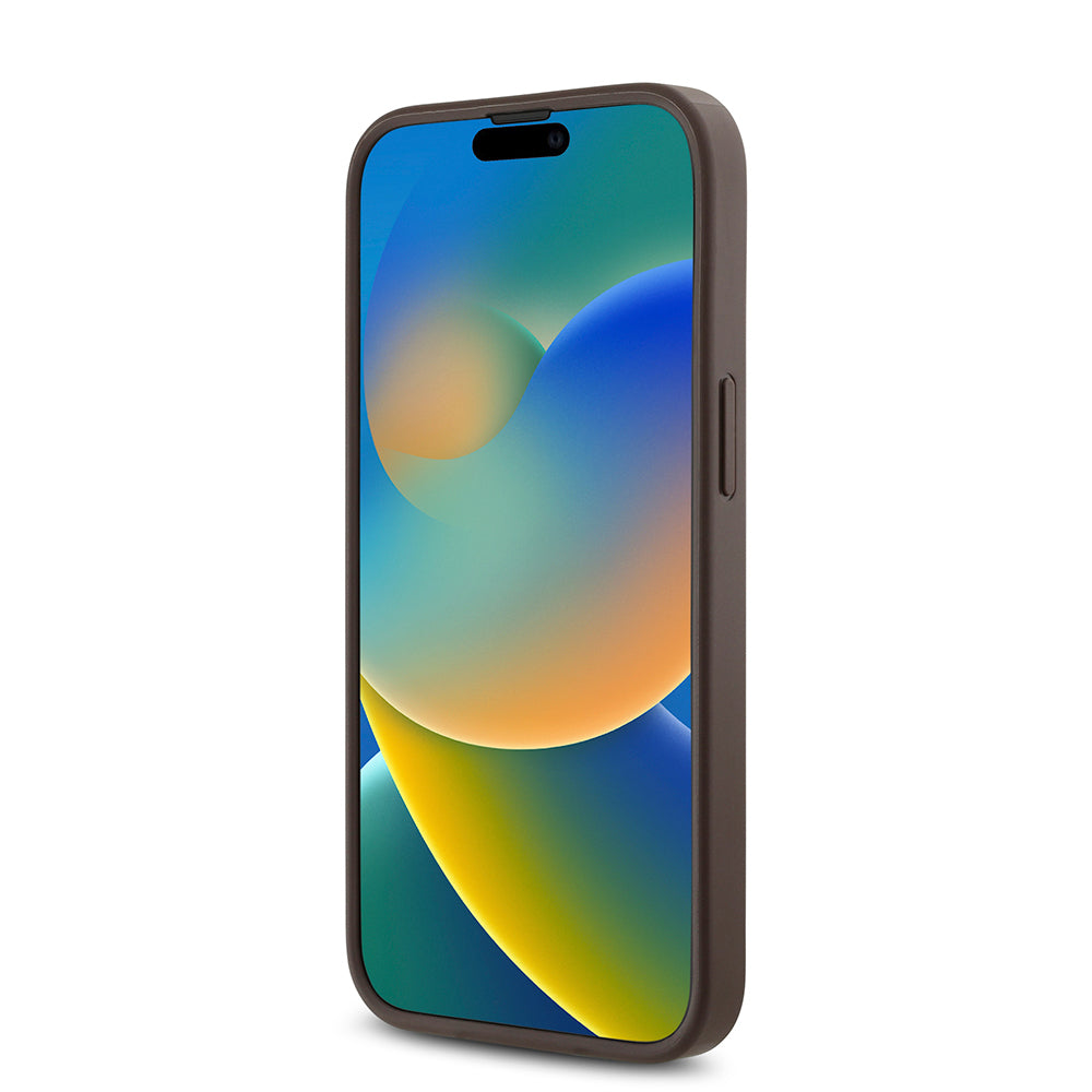 Guess iPhone 14 Orjinal Lisanslı M-safe Şarj Özellikli Gül Baskılı 4G Desenli Yazı Logolu Kılıf