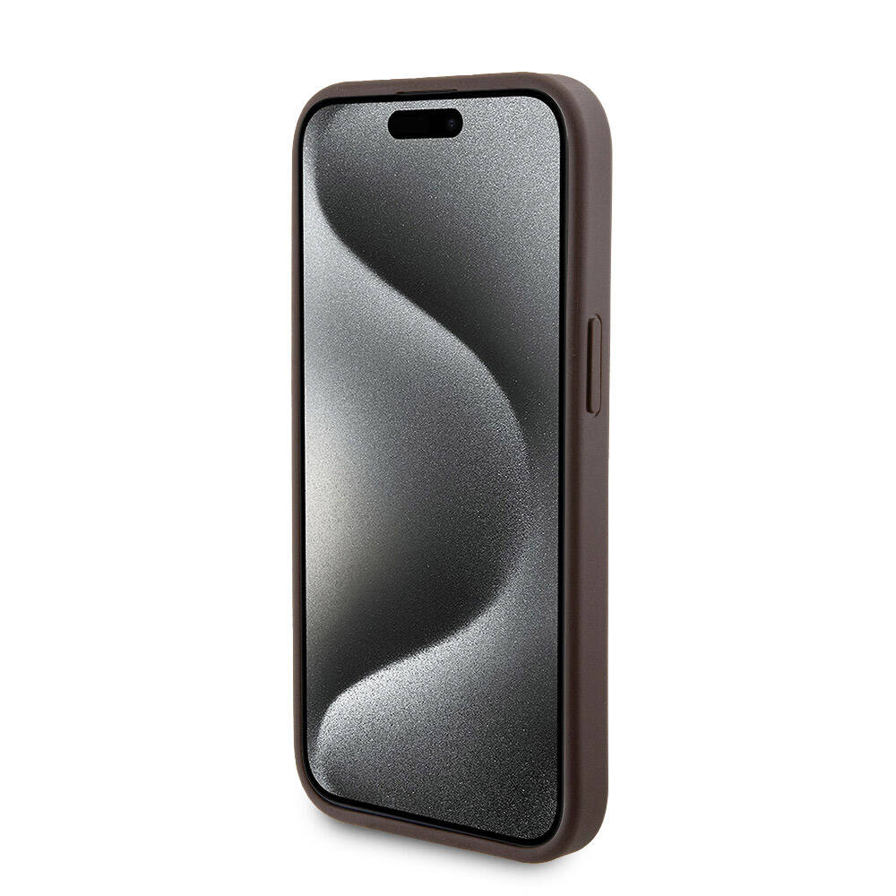 Guess iPhone 14 Orjinal Lisanslı Magsafe Şarj Özellikli Yazı Logolu 4G Desenli Kapak + Powerbank 5000mAh 2in1 Set - 6