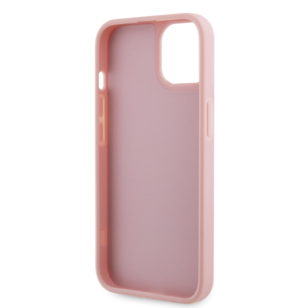 Guess iPhone 14 Orjinal Lisanslı Taşlı Arka Yüzey Üçgen Logolu Telefon Kılıfı