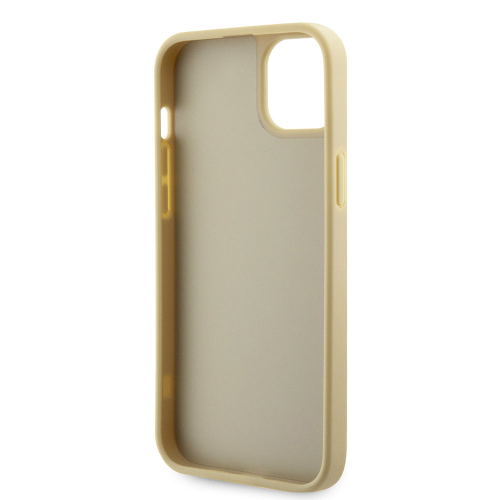 Guess iPhone 14 Orjinal Lisanslı Taşlı Arka Yüzey Üçgen Logolu Telefon Kılıfı