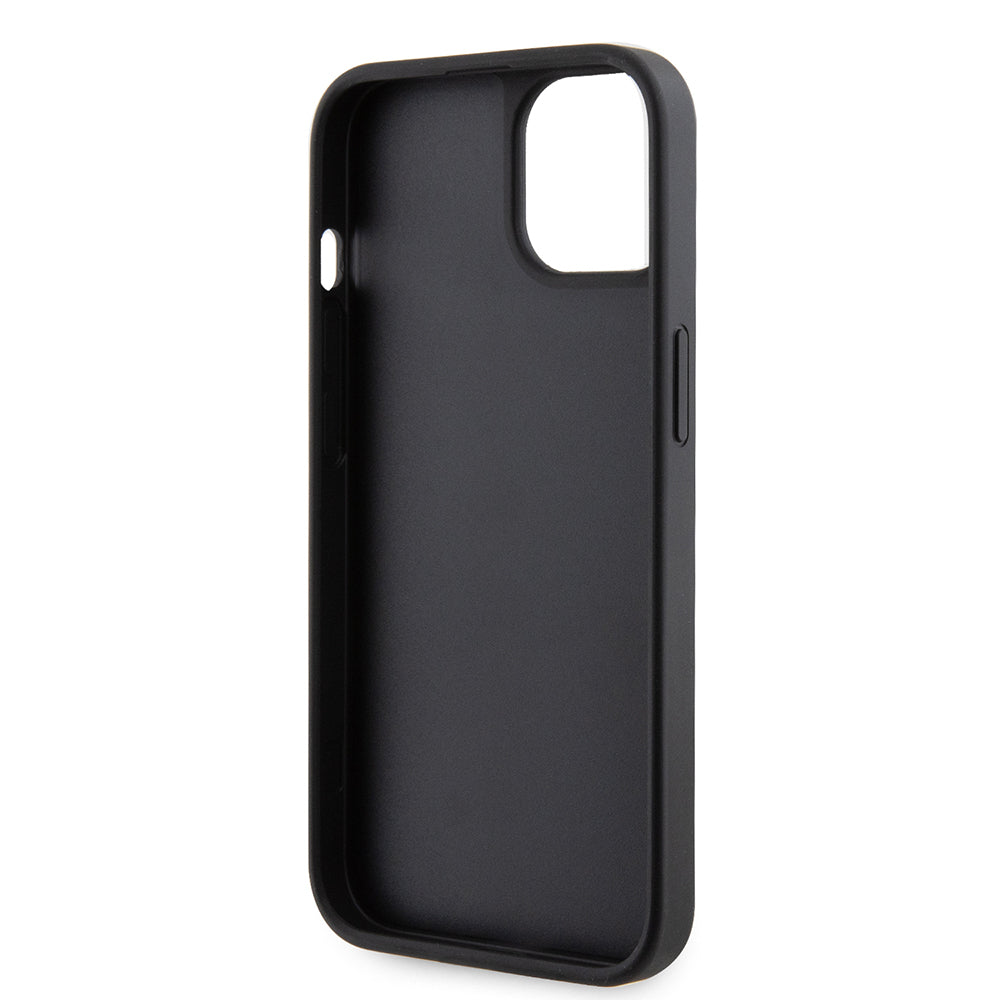 Guess iPhone 14 Orjinal Lisanslı Taşlı Arka Yüzey Üçgen Logolu Telefon Kılıfı