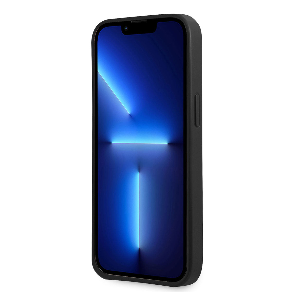 Guess iPhone 14 PU Safran Deri Üçgen Logo Dizayn Telefon Kılıfı - 2