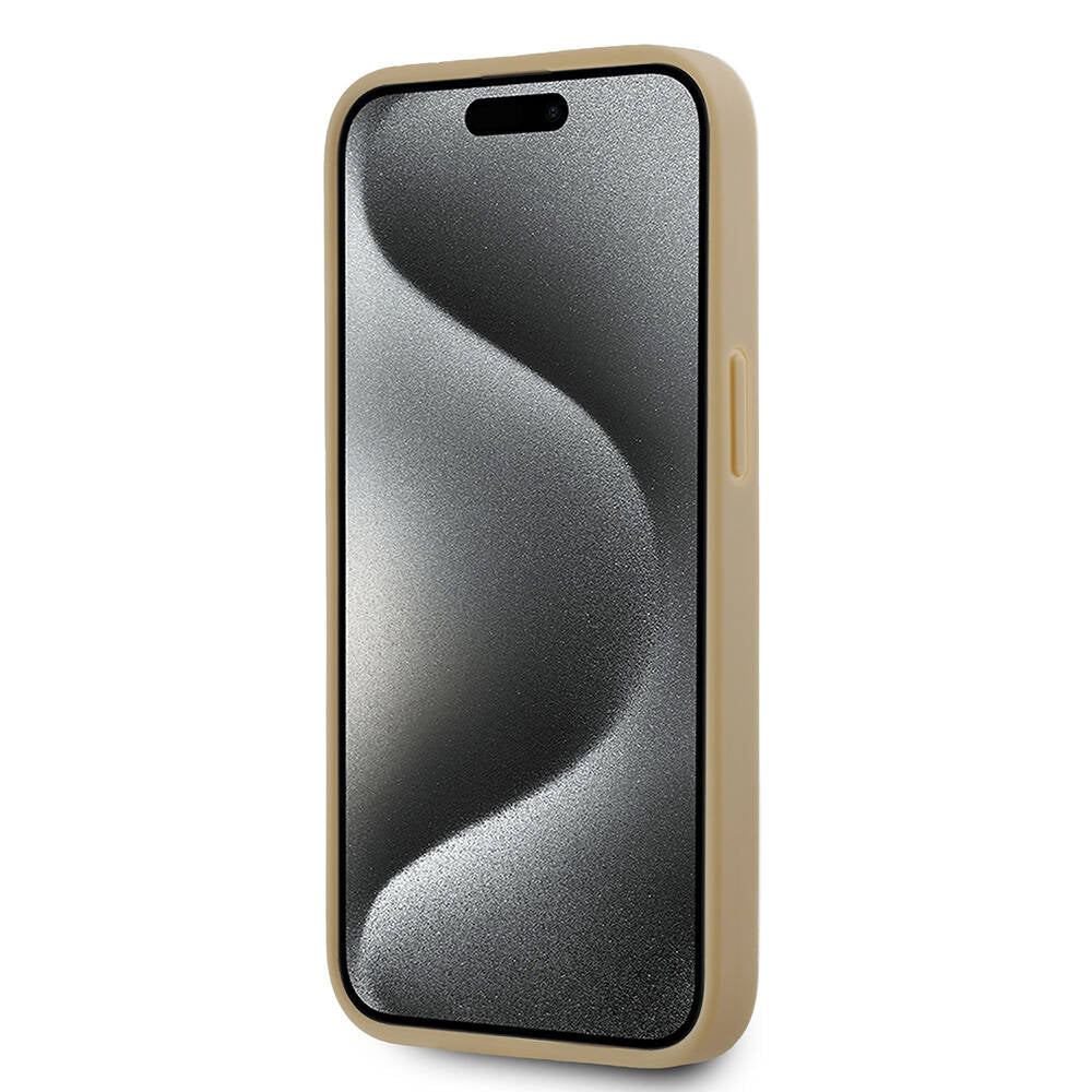 Karl Lagerfeld iPhone 14 Orjinal Lisanslı M-safe Şarj Özellikli KL Yazılı Hot Stamp Kılıf