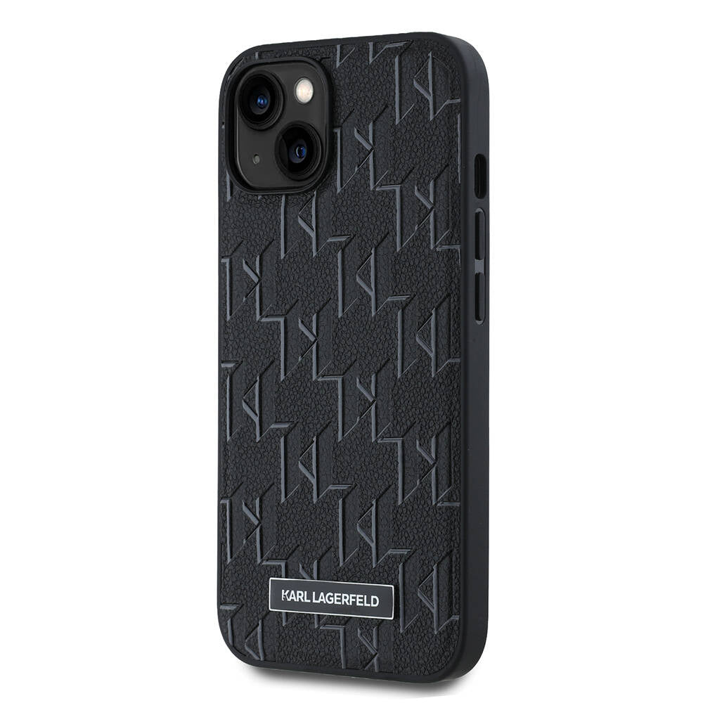 Karl Lagerfeld iPhone 14 Orjinal Lisanslı M-safe Şarj Özellikli KL Yazılı Hot Stamp Kılıf