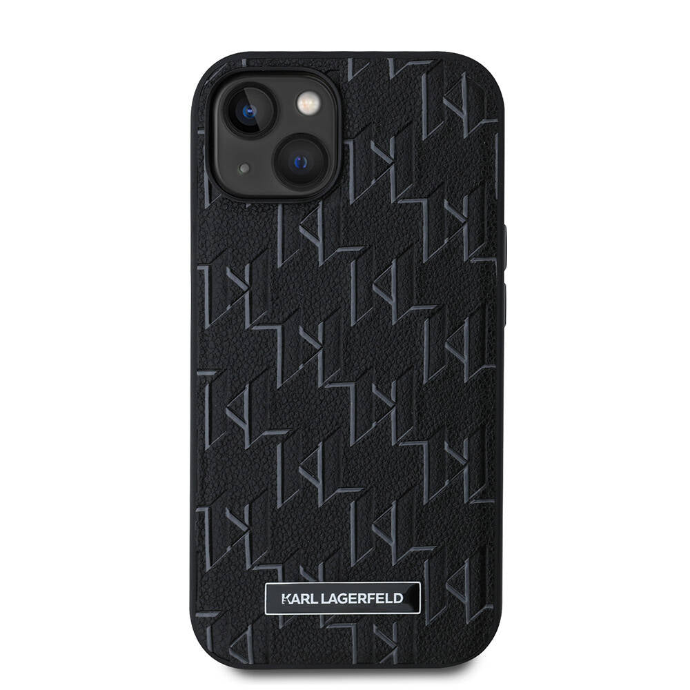 Karl Lagerfeld iPhone 14 Orjinal Lisanslı M-safe Şarj Özellikli KL Yazılı Hot Stamp Kılıf