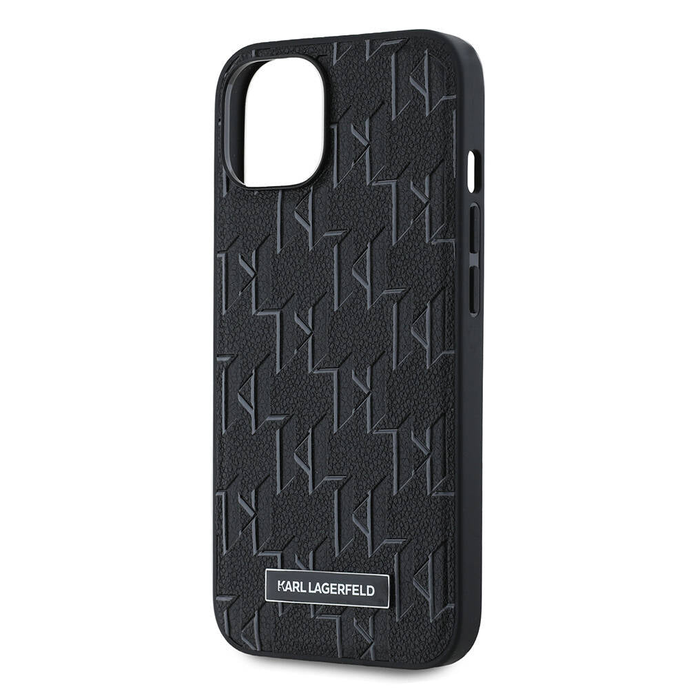 Karl Lagerfeld iPhone 14 Orjinal Lisanslı M-safe Şarj Özellikli KL Yazılı Hot Stamp Kılıf
