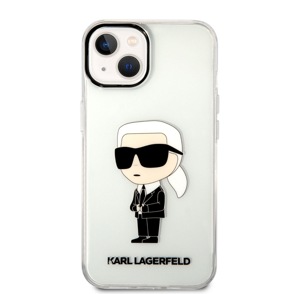 Karl Lagerfeld iPhone 14 Kılıf Transparan İkonik Karl Dizayn Telefon Kılıfı - 3