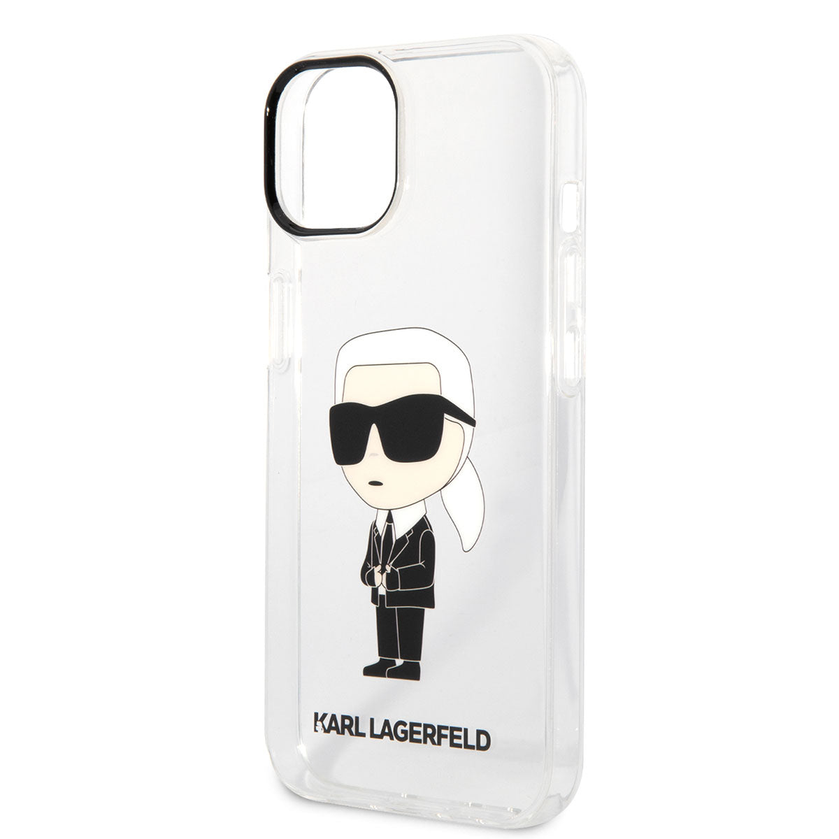 Karl Lagerfeld iPhone 14 Kılıf Transparan İkonik Karl Dizayn Telefon Kılıfı - 5