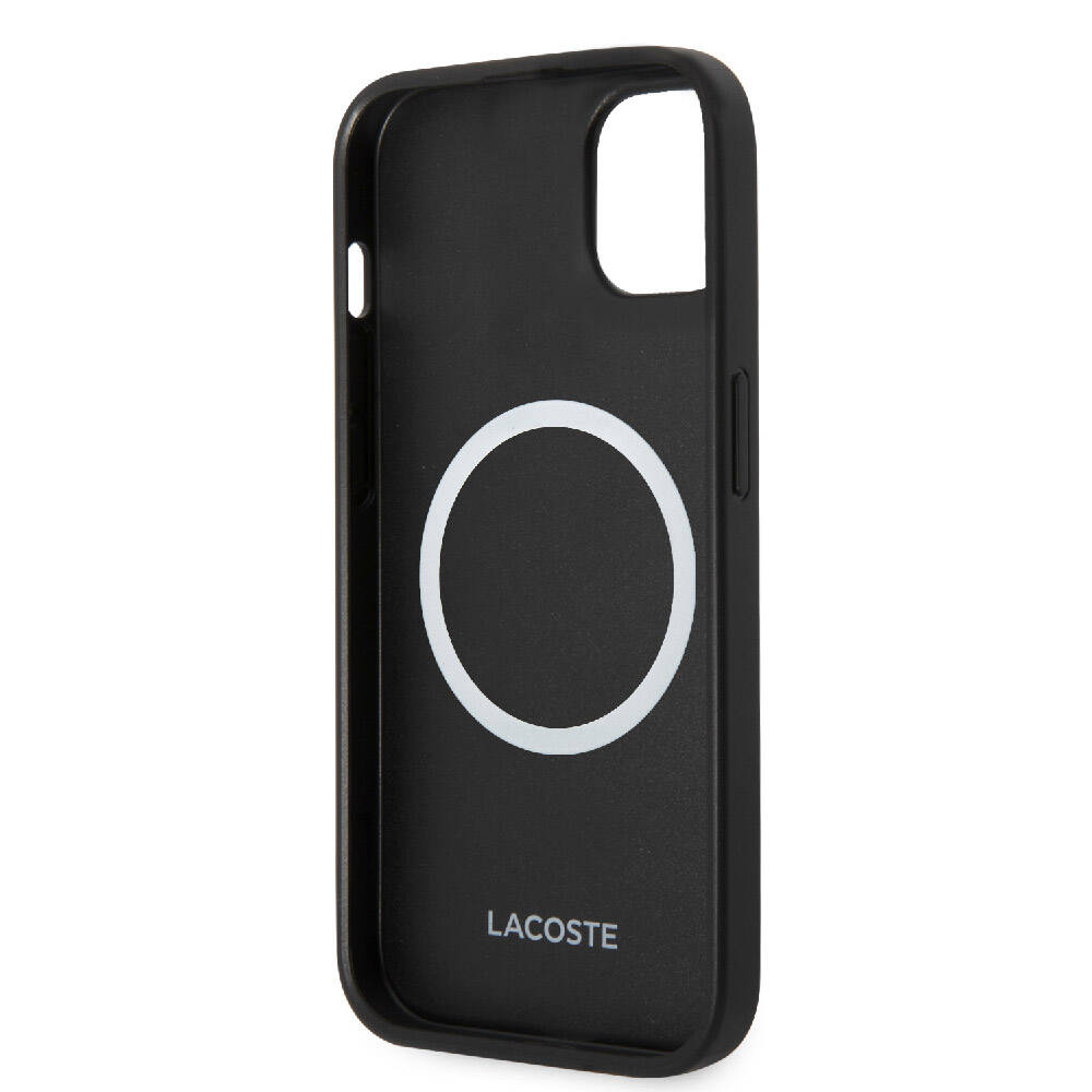 Lacoste iPhone 14 Orjinal Lisanslı PU Pike Desenli Arka Yüzey İkonik Timsah Dokuma Logolu Telefon Kılıfı - 7