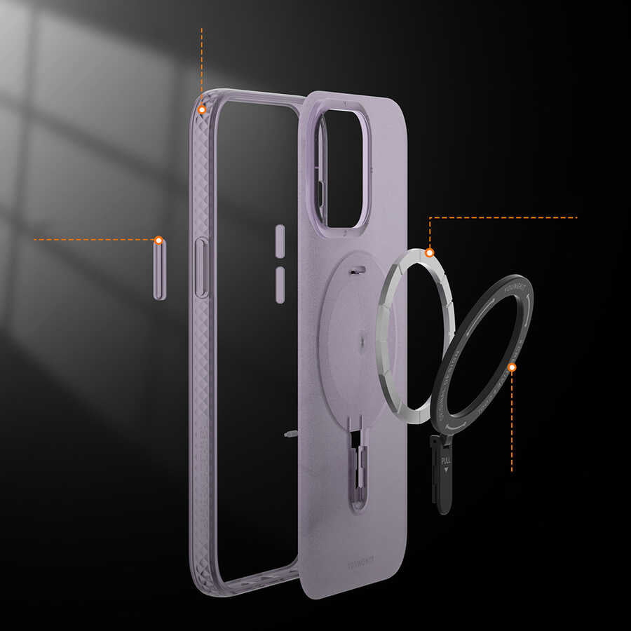 Youngkit Rock Serisi iPhone 14 Magsafe Şarj Özellikli Telefon Kılıfı - 7