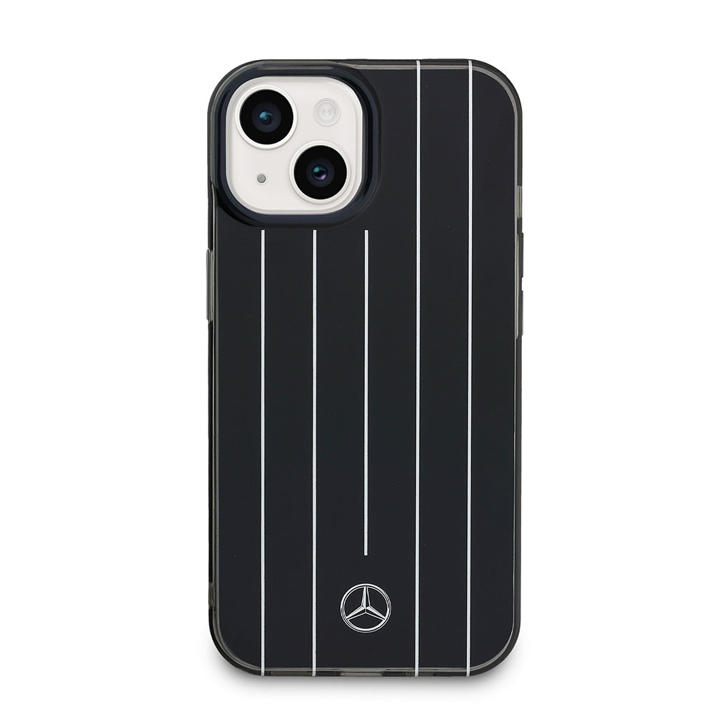 Mercedes Benz iPhone 14 Orjinal Lisanslı New Urban 3 Sert PC Paralel Çizgi Desenli Kılıf