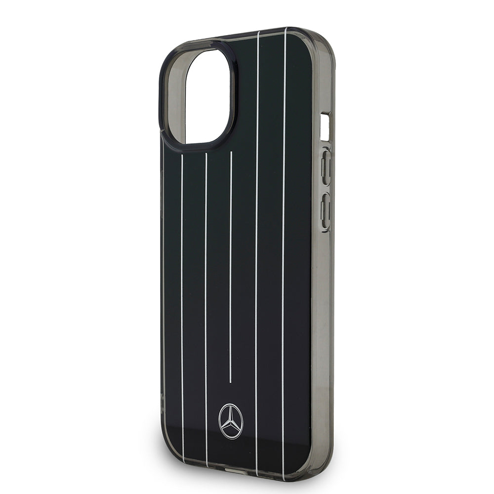 Mercedes Benz iPhone 14 Orjinal Lisanslı New Urban 3 Sert PC Paralel Çizgi Desenli Kılıf