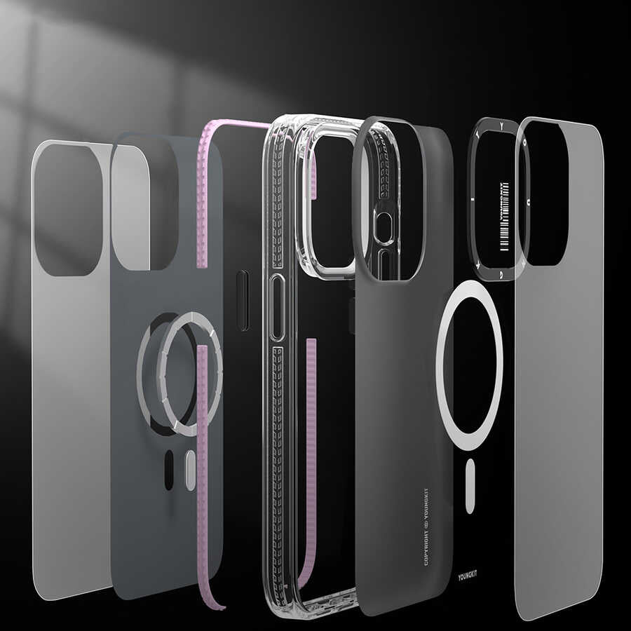 YoungKit Exquisite Serisi iPhone 14 Plus Magsafe Şarj Özellikli Telefon Kılıfı - 6