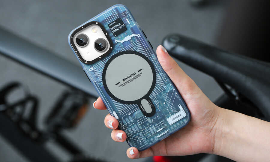 YoungKit Technology Serisi iPhone 14 Plus Magsafe Şarj Özellikli Telefon Kılıfı - 12