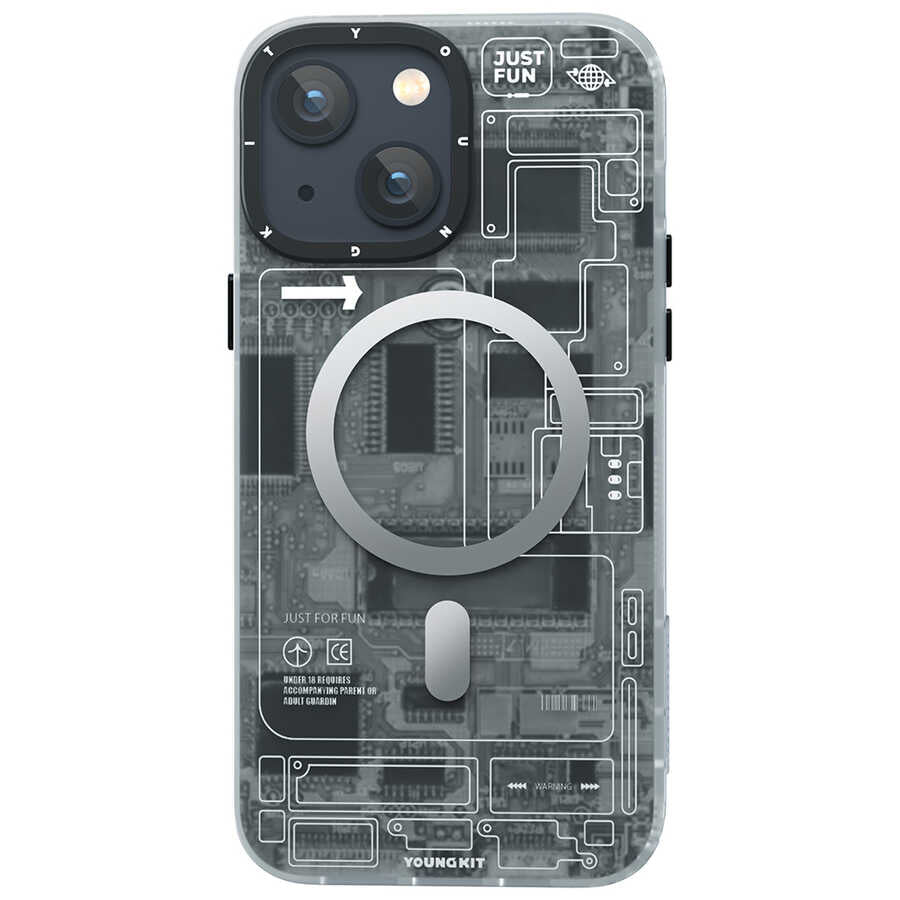 YoungKit Technology Serisi iPhone 14 Plus Magsafe Şarj Özellikli Telefon Kılıfı - 2