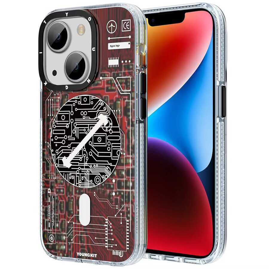 YoungKit Technology Serisi iPhone 14 Plus Magsafe Şarj Özellikli Telefon Kılıfı - 13