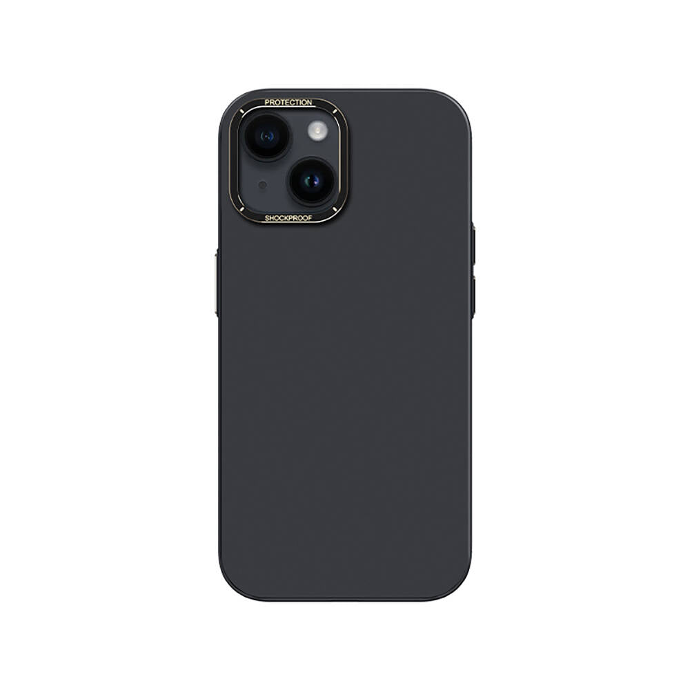 Recci Glaze Serisi iPhone 14 Plus Metal Kamera Çerçeveli Kılıf