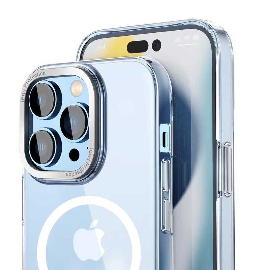 Wiwu MCC-102 iPhone 14 Plus Magnetic Crystal Sert PC Telefon Kılıfı - 3