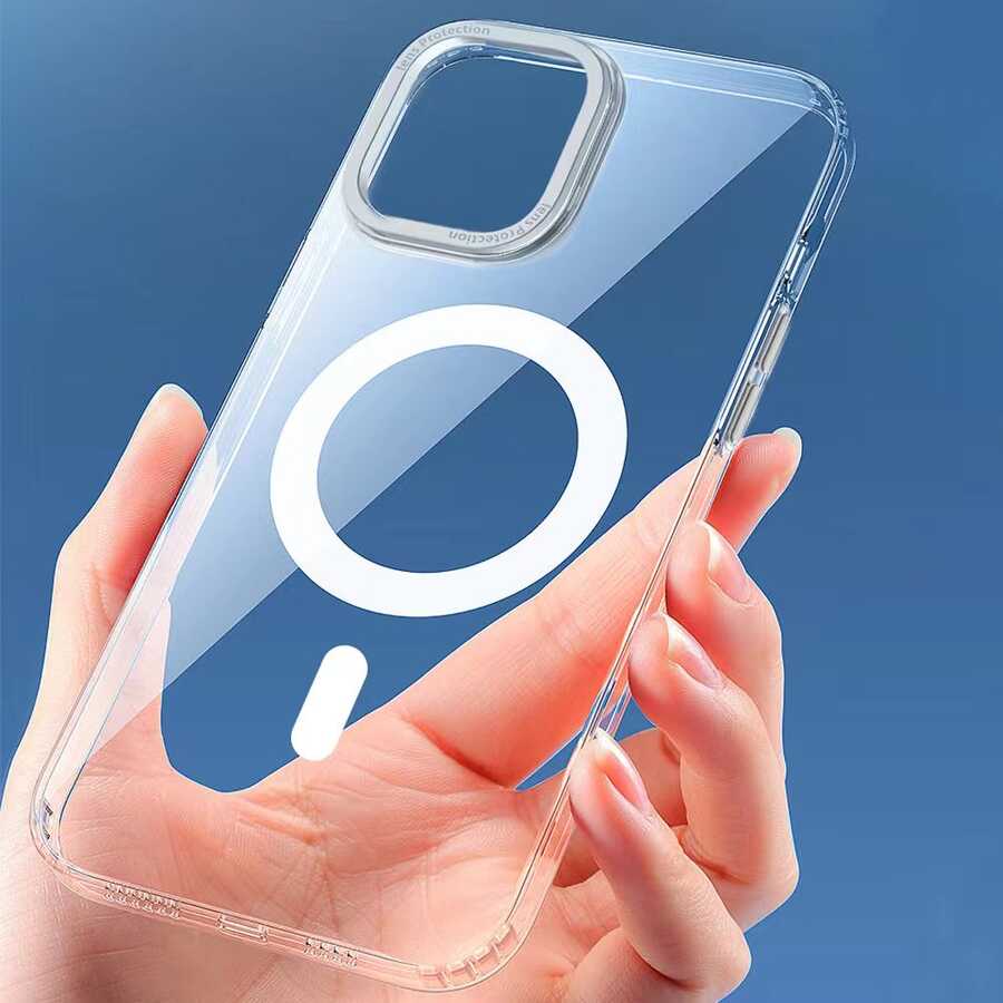 Wiwu MCC-102 iPhone 14 Plus Magnetic Crystal Sert PC Telefon Kılıfı - 4