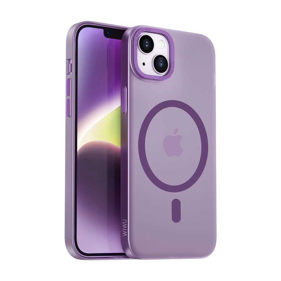 iPhone 14 Plus Wiwu Frosted Magnetic Buzlu Sert PC Kılıf - 11