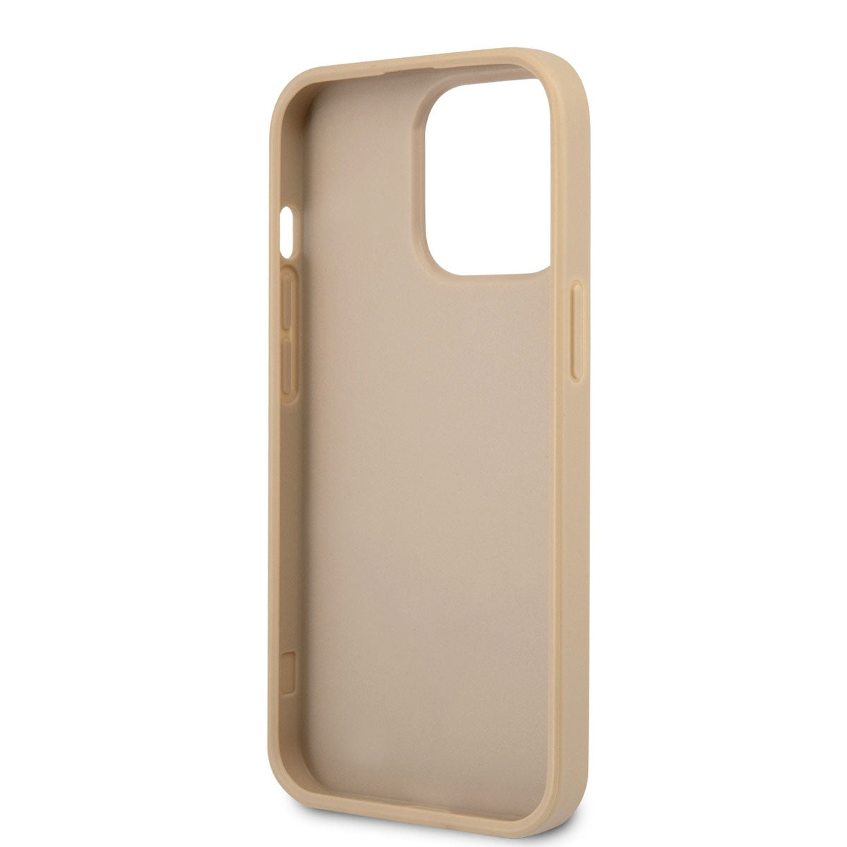 Guess iPhone 14 Pro PU Safran Deri Üçgen Logo Dizayn Telefon Kılıfı - 6