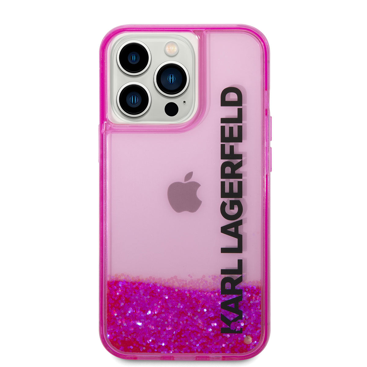 Karl Lagerfeld iPhone 14 Pro Kılıf Sıvılı Simli Elong Dizayn Telefon Kılıfı - 3