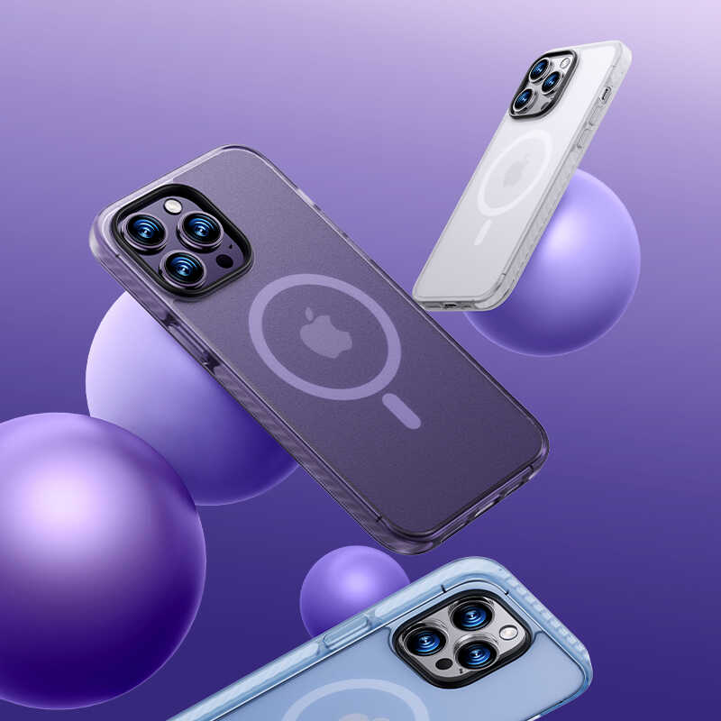 Benks Icesand iPhone 14 Pro Kılıf Kenarları Silikon Airbagli Mat Arka Yüzey Telefon Kılıfı - 3