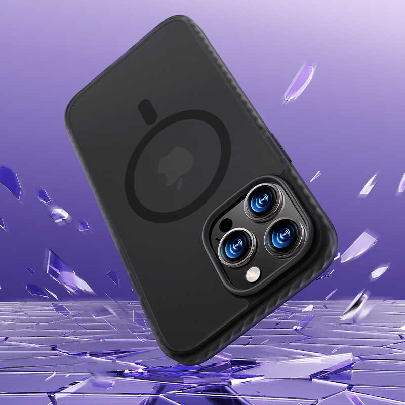 Benks Icesand iPhone 14 Pro Kılıf Kenarları Silikon Airbagli Mat Arka Yüzey Telefon Kılıfı - 5