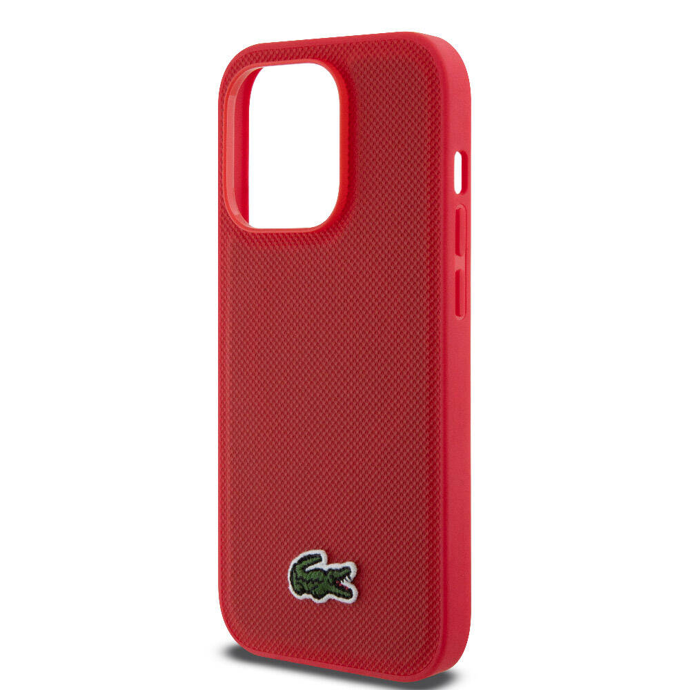 Lacoste iPhone 14 Pro Orjinal Lisanslı PU Pike Desenli Arka Yüzey İkonik Timsah Dokuma Logolu Telefon Kılıfı - 20